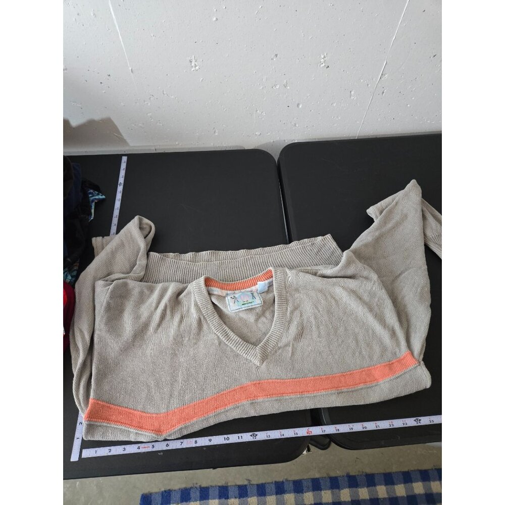 Vintage Mens Golf Sweater Large Sport Retro Grandpa Knit Outdoor Embroidered - Picture 6 of 8